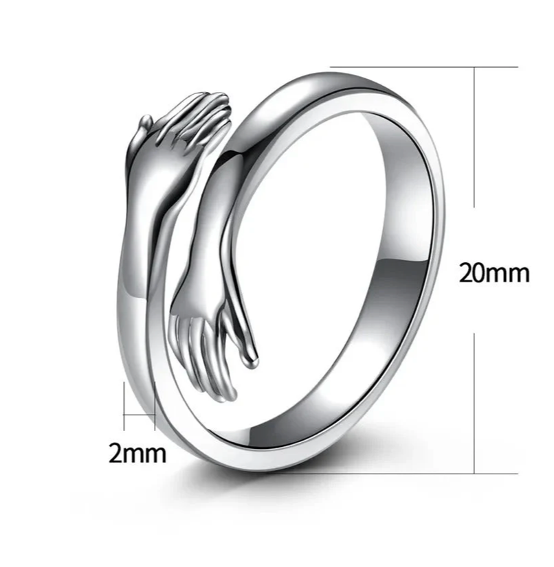 Bague câlin avec gravure