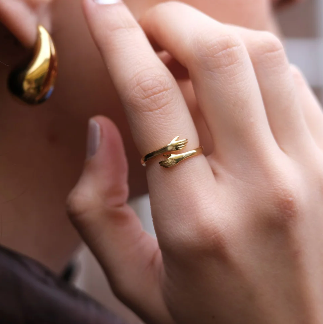 Bague câlin avec gravure